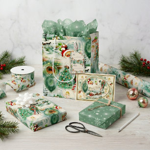 Nostalgic Kitschmas  Wrapping Paper Sheet