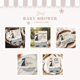 Nautical Boat Baby Shower Napkin