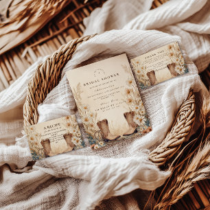 Fall Country Floral Bridal Shower Napkin