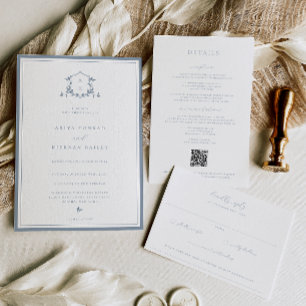 Timeless Vines Crest Black Details Card