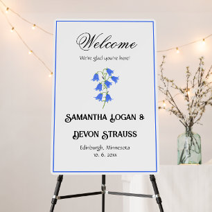 Bluebells All in One Wedding Invitation