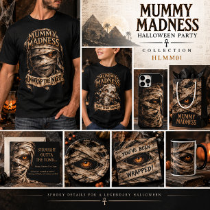 Mummy Madness   Halloween Costume Party Invitation