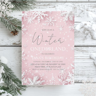 Pastel Pink Winter Wonderland Snowflake  Favour Box