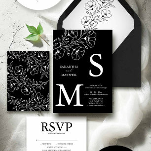 Black Wedding Invitations