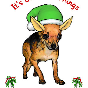 Chihuahua Christmas Gifts Holiday Card