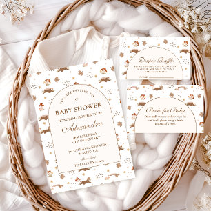 Whimsical Autumn Forest Diapper Raffle Enclosure Card