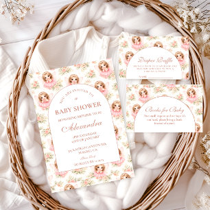 Magical Fairy Garden Baby Shower Diapper Raffle Enclosure Card