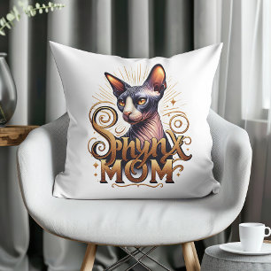Cool Sphynx Cat Art Mum Women Hairless Cat T-Shirt