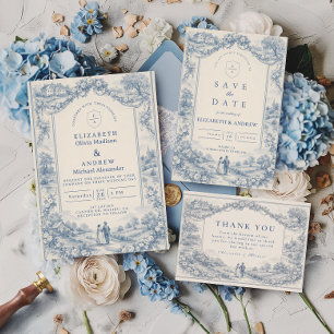 French Manor Countryside Wedding Save The Date