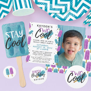 TWO COOL Kid's 2nd Birthday Summer Ice Pop Party Confetti