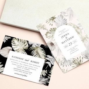 Luxurious Tropical Floral (no ENV needed) All In One Invitation