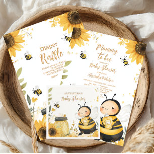 Mummy to Bee Floral  Baby Shower Napkin