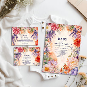 Baby in Bloom Garden Baby Shower Invitation