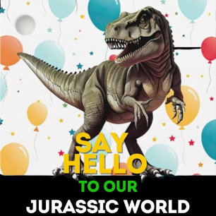 Dinosaur T Rex 6 Cm Round Badge