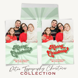 Green Red Christmas Stripe Pattern Custom