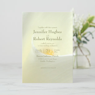 Elegant We Tied The Knot Floral Elopement Invitation