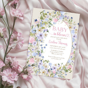 Baby in bloom spring Wildflowers Arch Baby Shower Favour Box