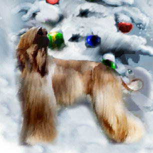 Afghan Hound Personalised Christmas Cards