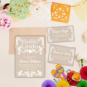 Boho Cielito Lindo Mexican Baby Shower Game Enclosure Card