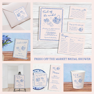 Off The Market Hand Drawn Bridal Shower Invitation