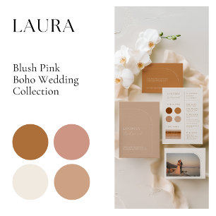 Elegant Modern Arch Rust Wedding Envelope