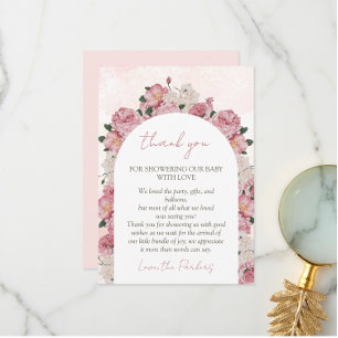 Pink Floral Baby Shower Girl Baby in Bloom Invitation