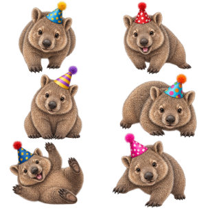 Wombat Girl  Birthday party   T-Shirt