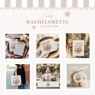 Camp Cabin Crew Before Bachelorette Invitation