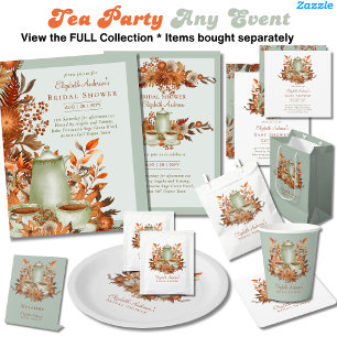 Budget Boho Terracotta Sage Tea Party ANY EVENT