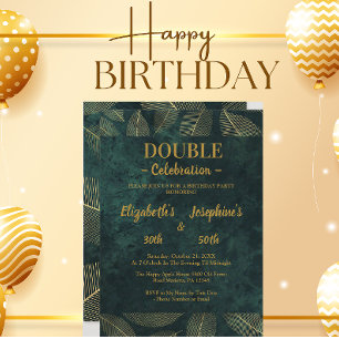 Elegant Joint Double Birthday Twin  Paper Cups