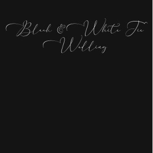 Elegant Black Tie Wedding Shower Invitation