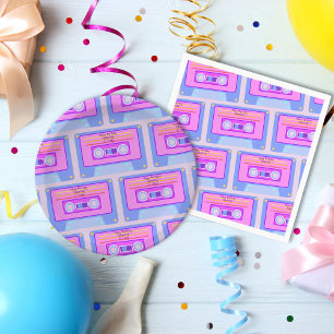 90s 80s Vaporwave Aesthetic Happy Birthday Napkin