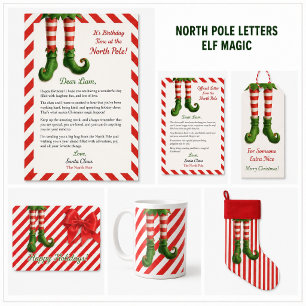 Elf Letter “I’m Back”   Funny North Pole Arrival  Holiday Card