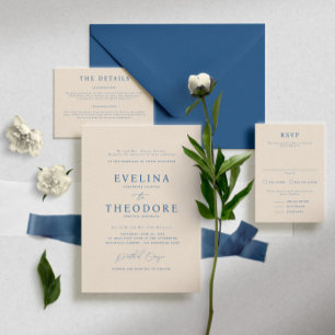 Parker Formal Portrait Wedding Invitation