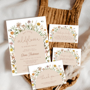 Wildflower Boho Chic Diaper Raffle Enclosure Card