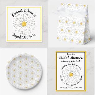 Daisy Flower Bridal Baby Shower Floral Garden Invitation