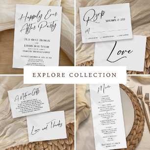A Note on Gifts Modern Handwriting Wedding Enclosure Card