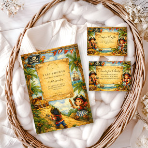 Storybook Pirate Adventure Baby Shower Napkin