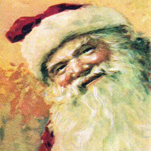 Santa Merry Christmas Vintage Holiday Card