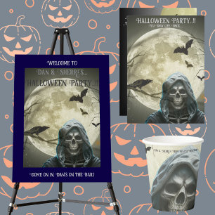 Grim Reaper Halloween Party Invitation