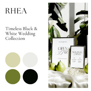 Elegant Black & White Modern “Cards & Gifts” Sign