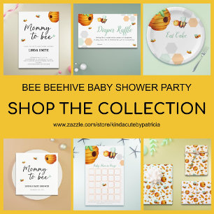 Cute Bee Bring a Book Baby Shower Enclosure Card