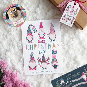 No Peeking Bright Glitter Stripe Colourful Present Classic Round Sticker