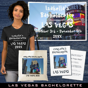 Party In Las Vegas   Bachelorette Name And Photo Square Sticker