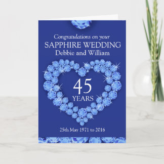 45th  Wedding  Anniversary  Cards  Invitations Zazzle co uk 