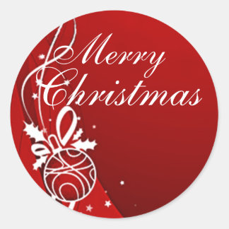 Merry Christmas Stickers | Zazzle.co.uk