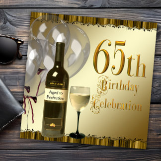 65th Birthday Invitations & Announcements | Zazzle.co.uk