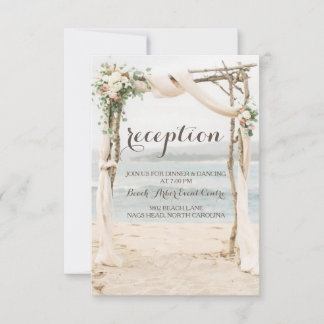 Beach Wedding Invitations Announcements Zazzle UK