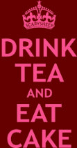 Drink Tea and Eat Cake Postcard