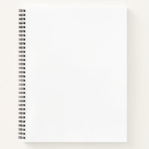 Custom 21.6 cm x 28 cm (8.5" x 11") Spiral Notebook